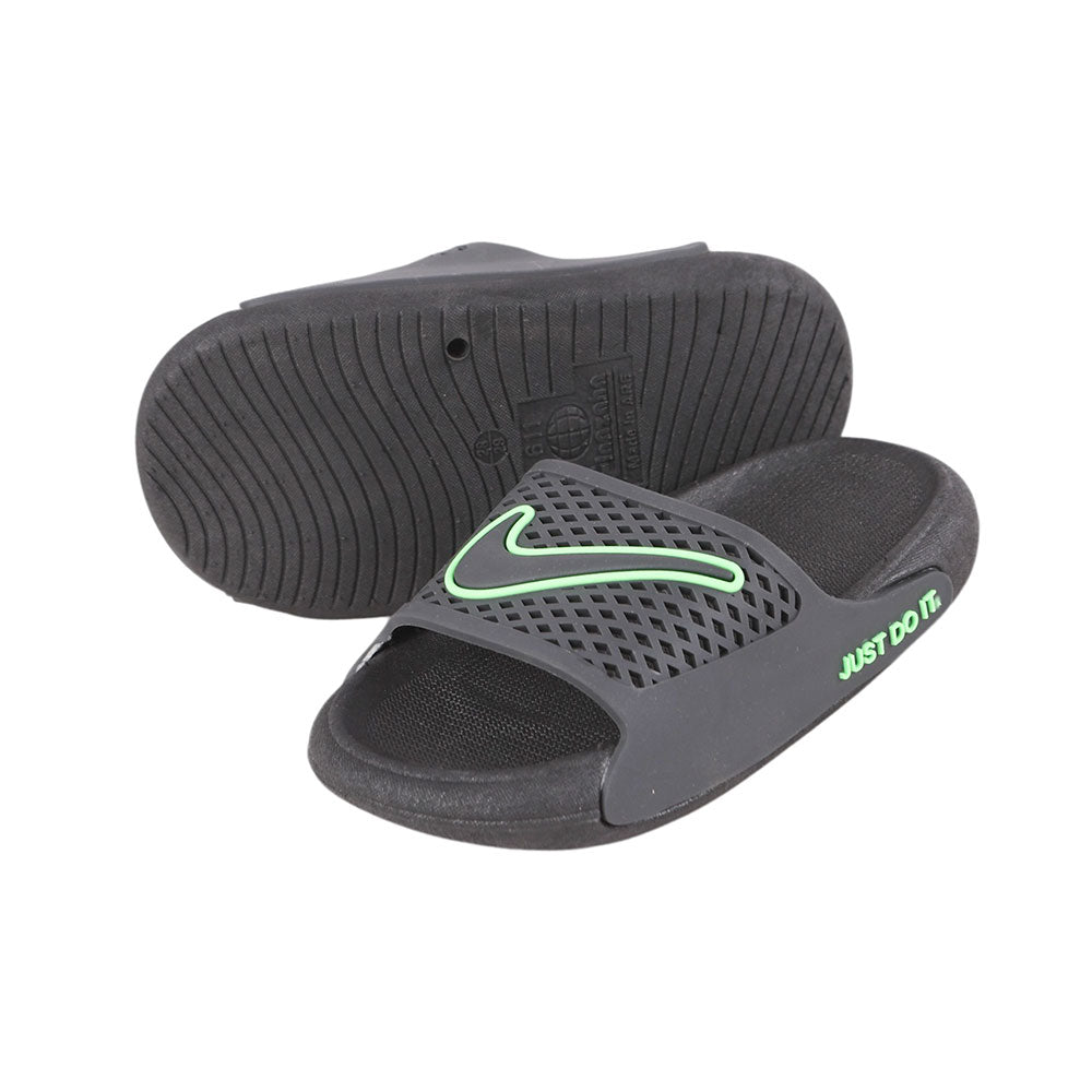 شبشب أولادي وش JUST DOIT نعل اسود موديل 611-NB
