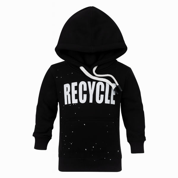 سويت شيرت اولادي شتوي توب وان كابتشو مقفول وسط موديل 2042S