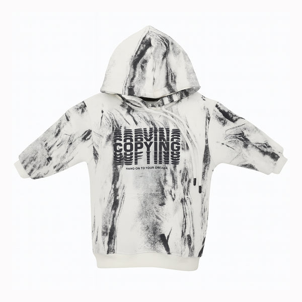 سويت شيرت اولادي شتوي توب وان كابتشو مقفول محير موديل 2045B