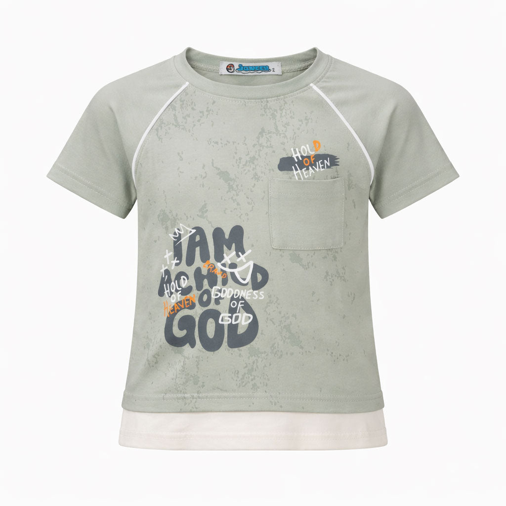 ترنج اولادي قطن صيفي جونيير نص كم راوند موديل 246 