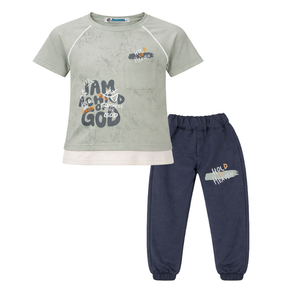 ترنج اولادي قطن صيفي جونيير نص كم راوند موديل 246 