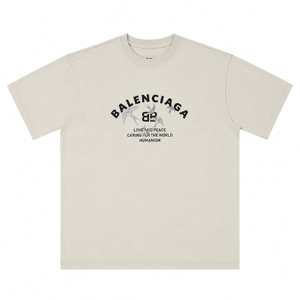 تيشيرت أولادي صيفي قطن ام اس BALENCIAGA راوند نص كم موديل 5880