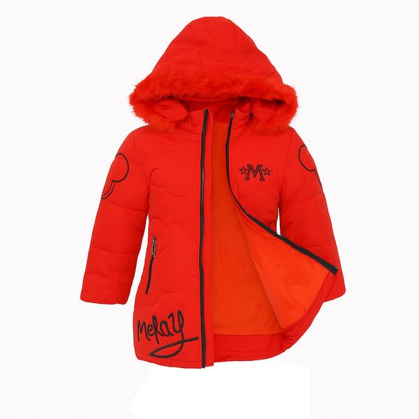 جاكيت بناتي شتوي فاشون كابتشو سوستة بامب