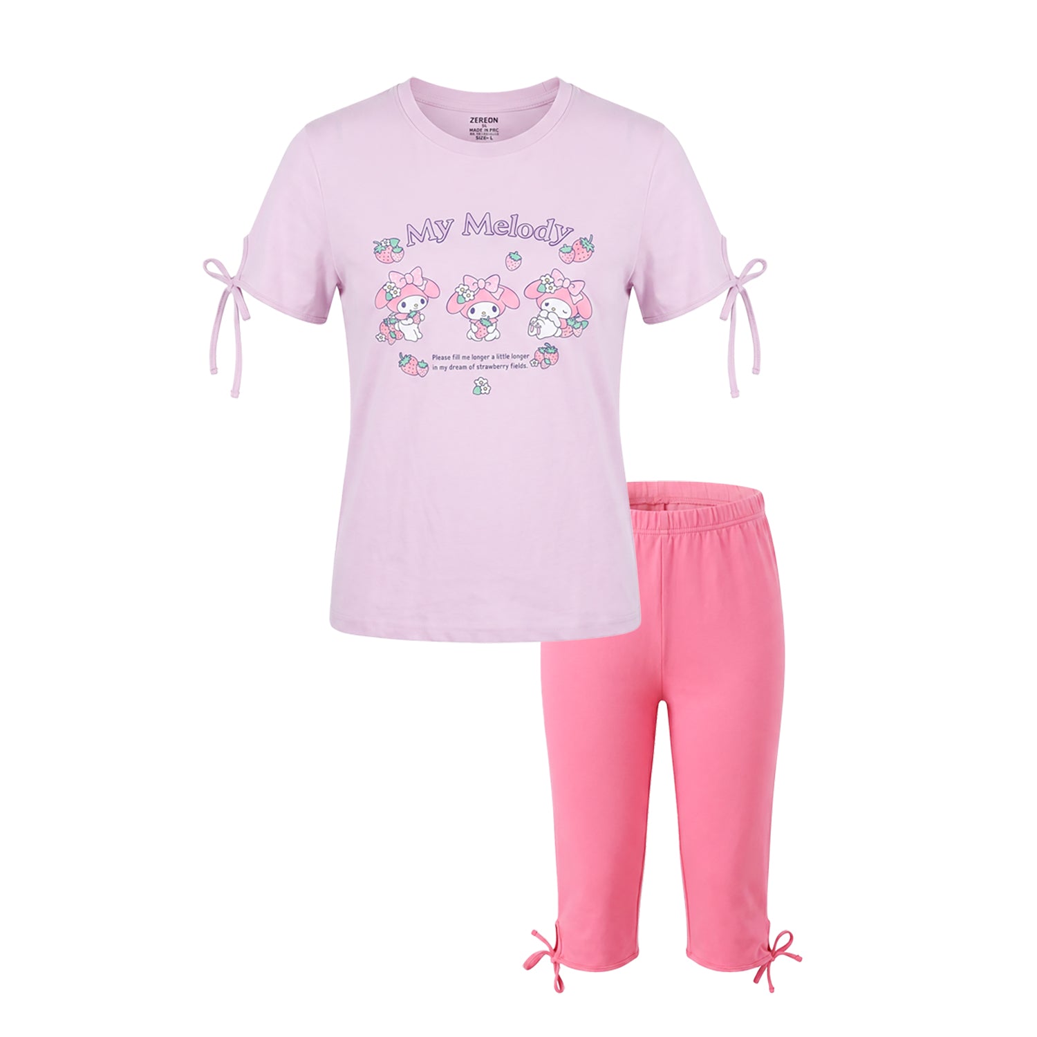 ترنج بناتي صيفي قطن زيركون راوند برمودا نص كم موديل 9106
