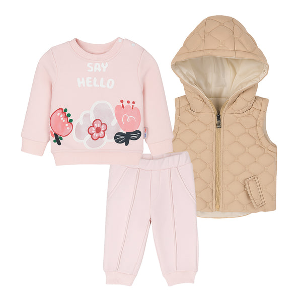 ترنج بناتي شتوي ميلتون + فيست 3 قطع موديل 660