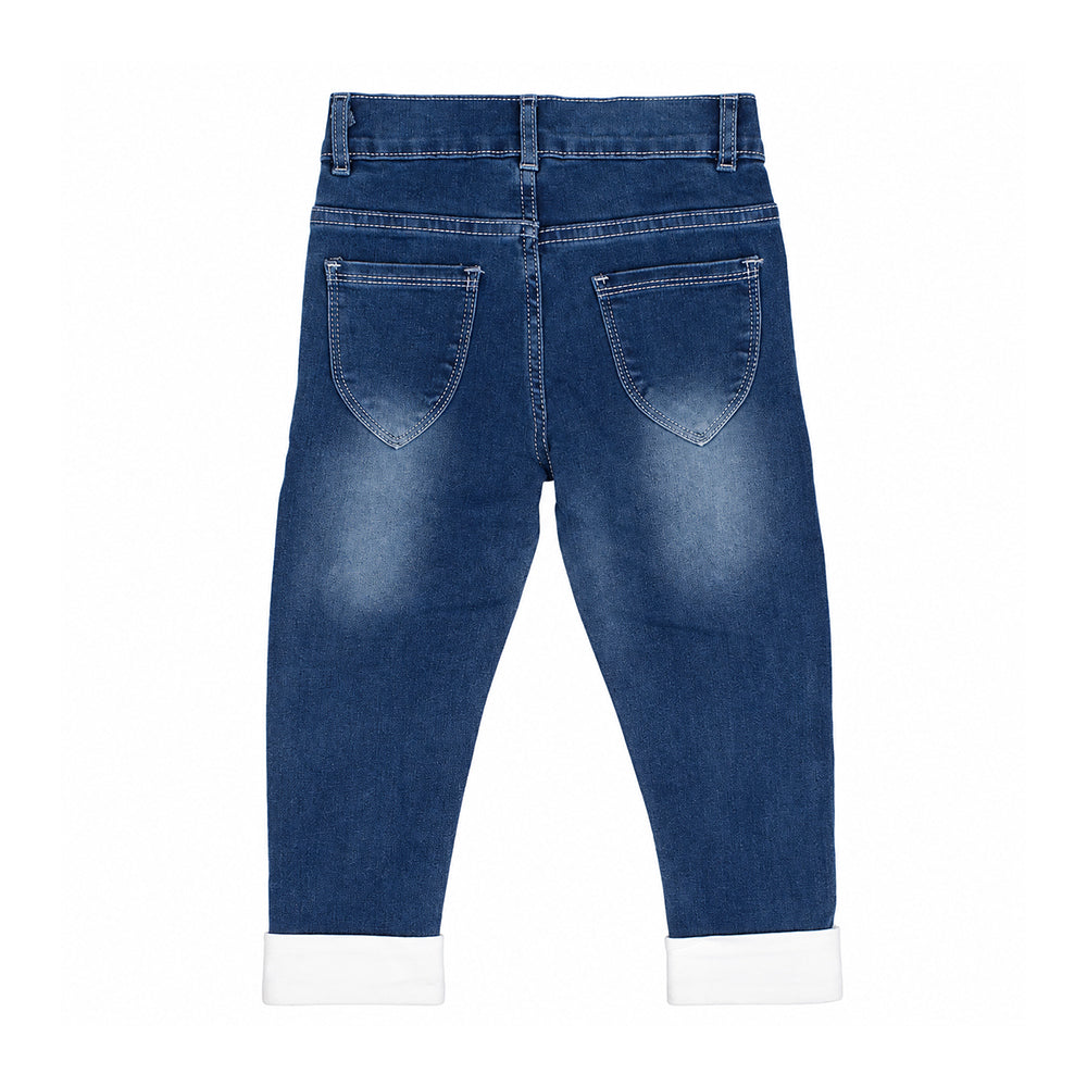 New Baby Girls Jeans Pants 5631 Navy 2