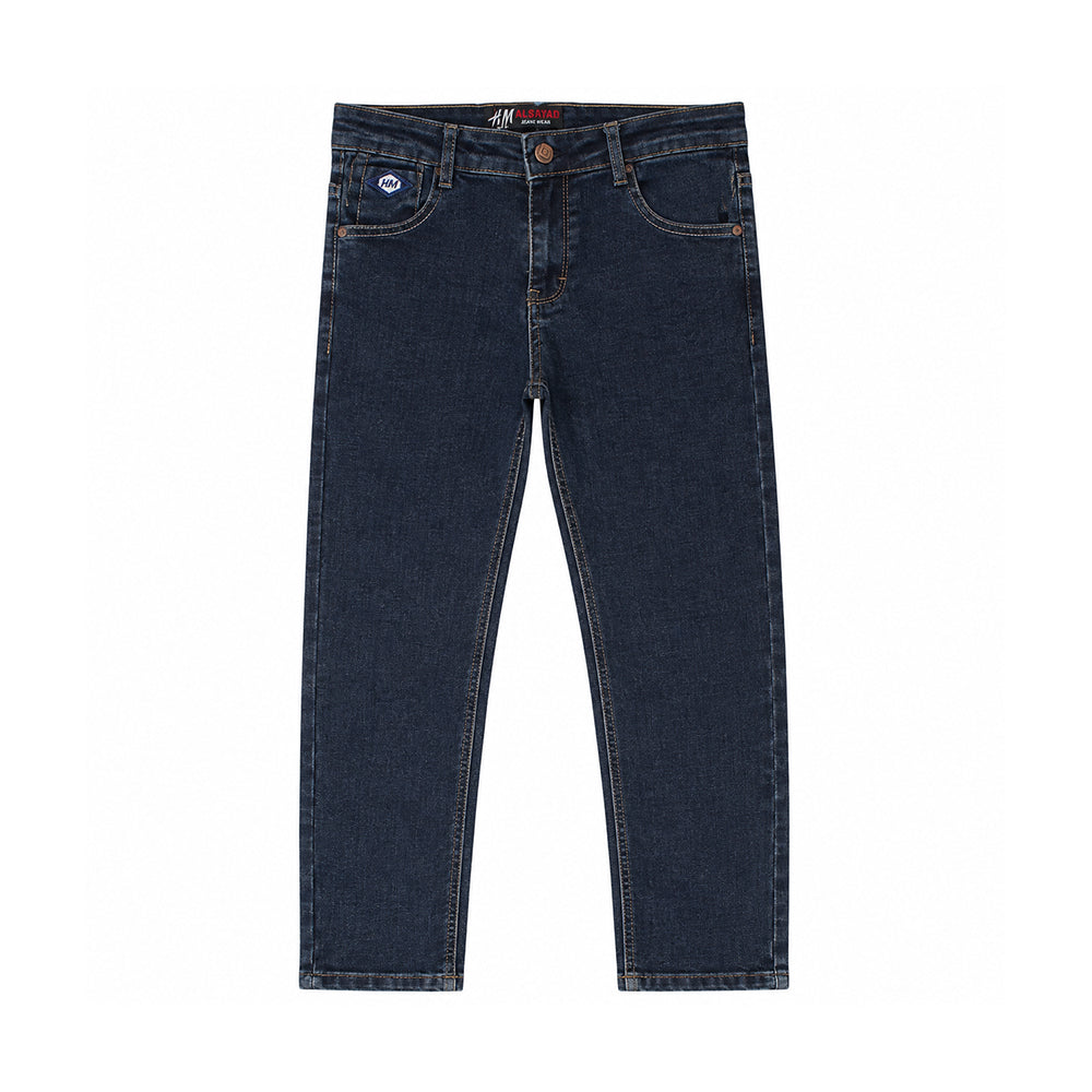 HM Boys' Embroidered Jeans 499 - Navy - 32
