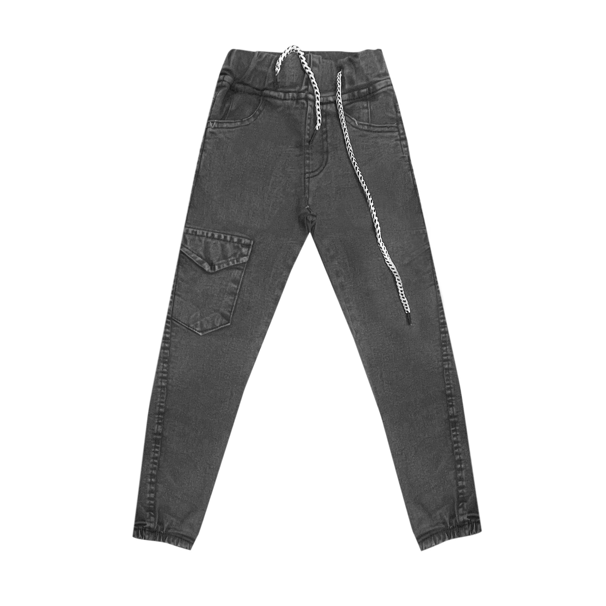 بنطلون اولادي جينز محير جيب واحد سادة 