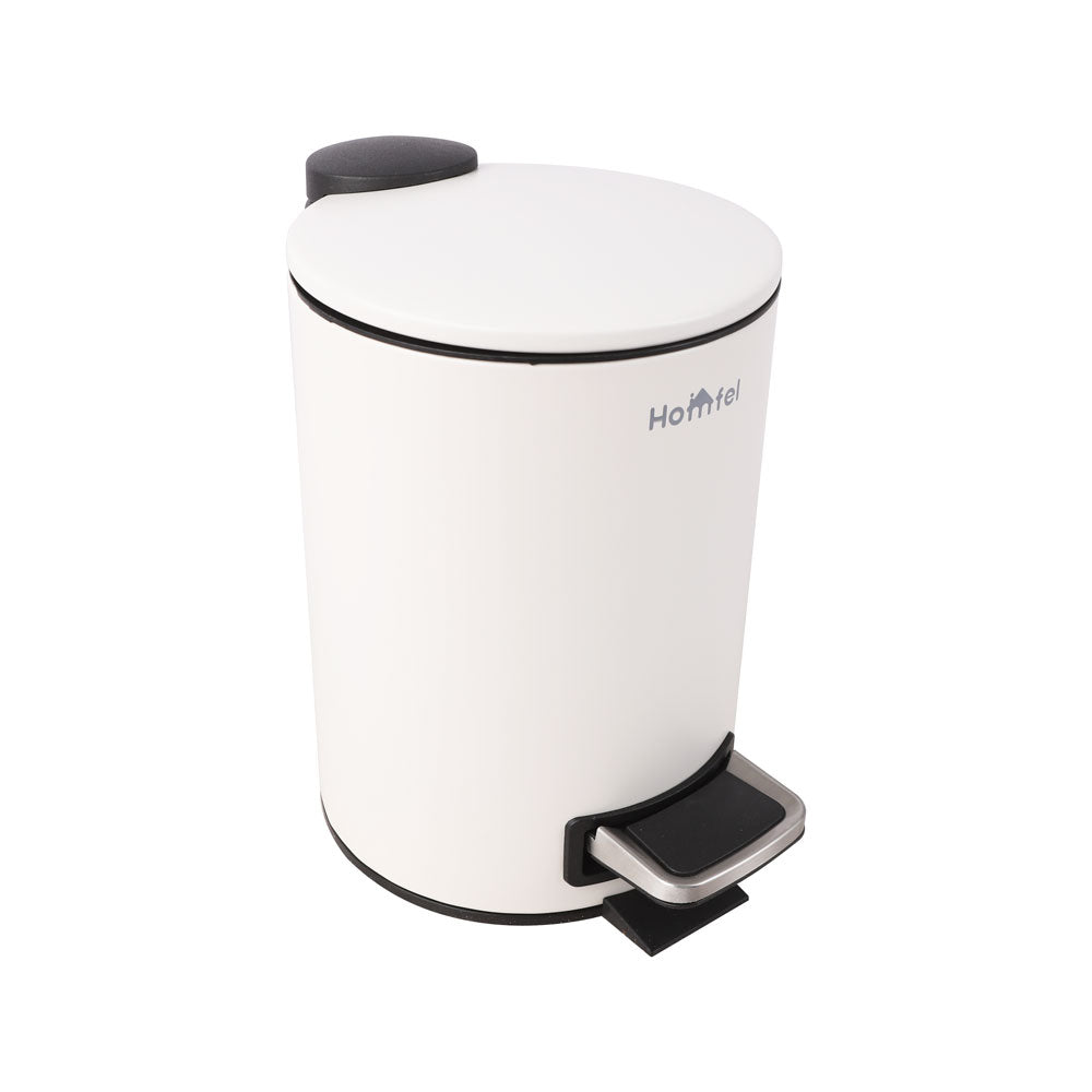 باسكت مهملات استانلس HOMFEL بدواسة 3 لتر مستديرة موديل 002-100286