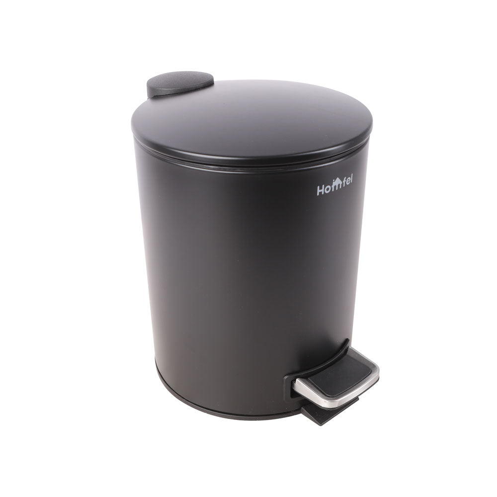 باسكت مهملات استانلس HOMFEL بدواسة 5 لتر مستديرة موديل 006-100082
