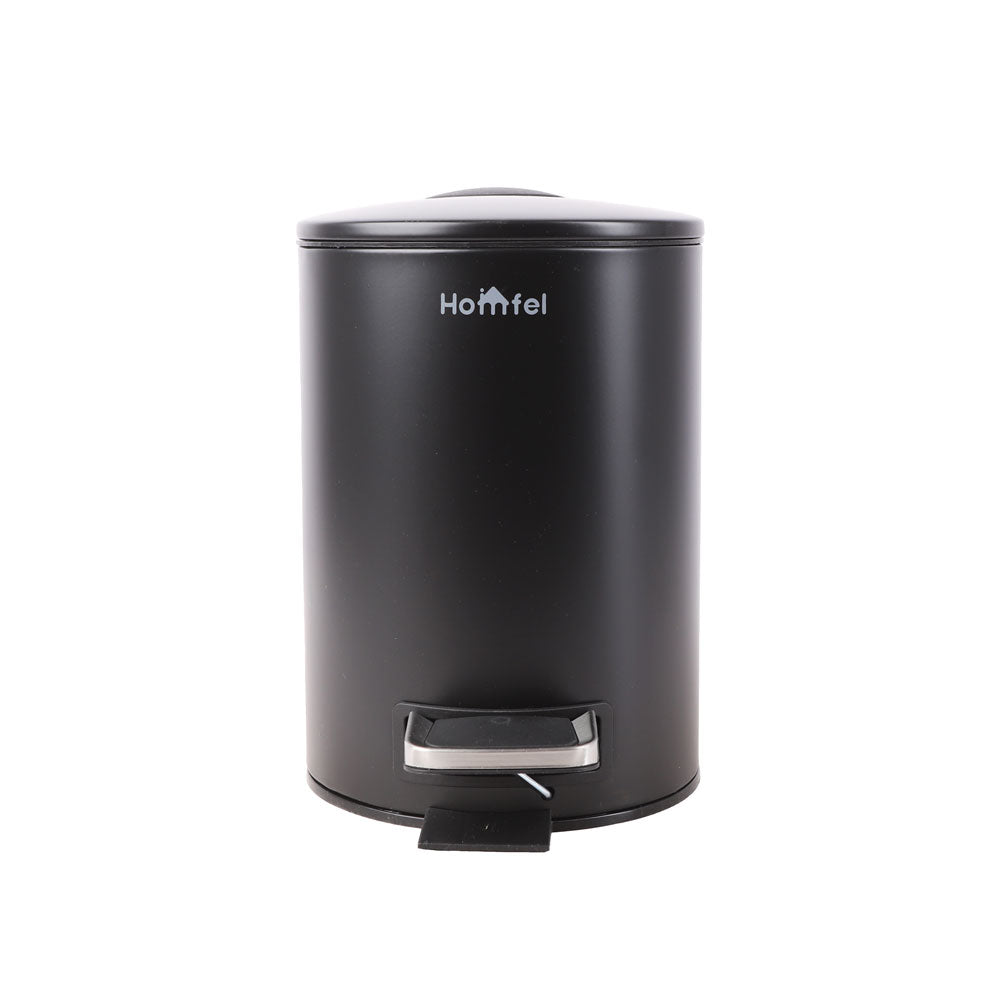 باسكت مهملات استانلس HOMFEL بدواسة 3 لتر مستديرة موديل 002-100286