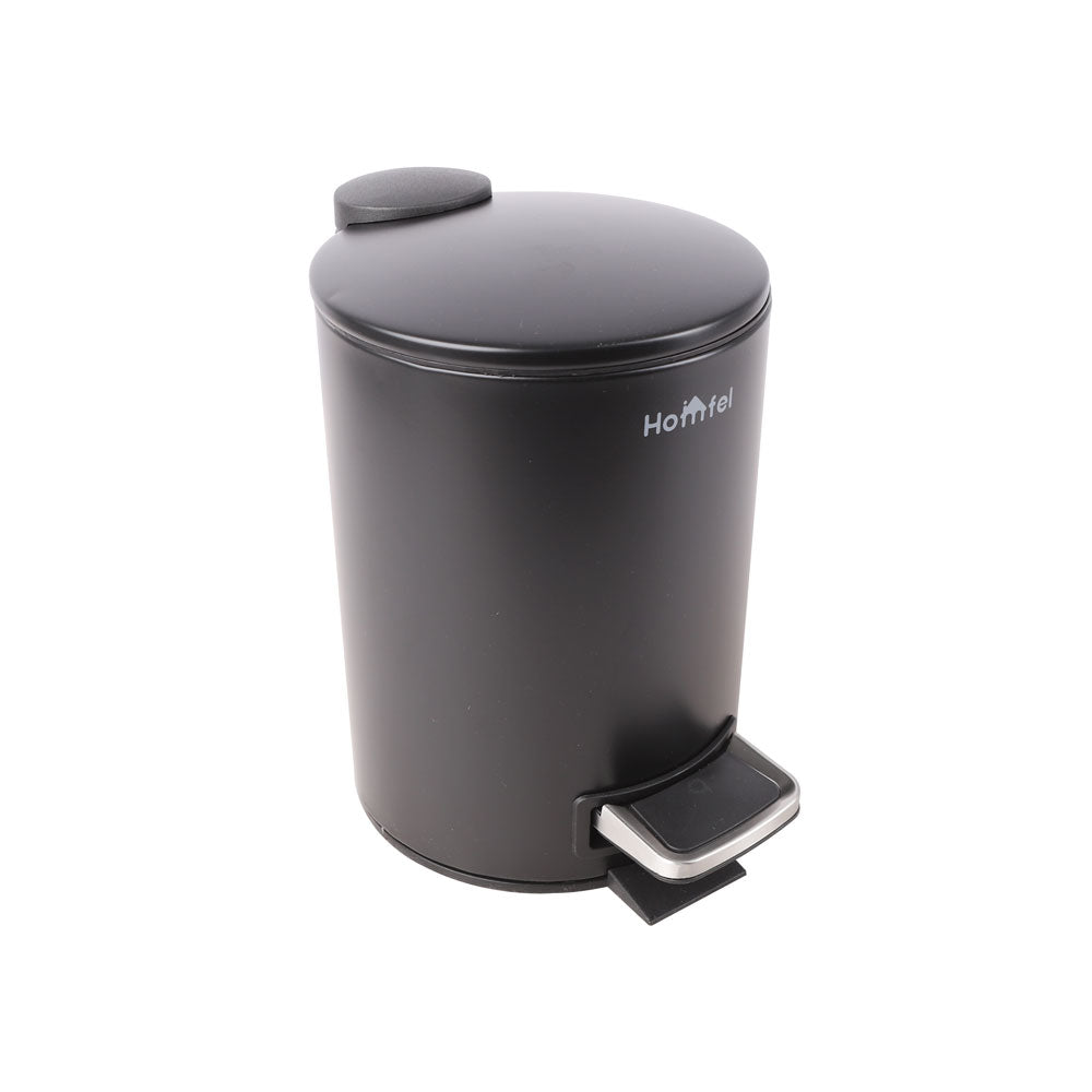 باسكت مهملات استانلس HOMFEL بدواسة 3 لتر مستديرة موديل 002-100286