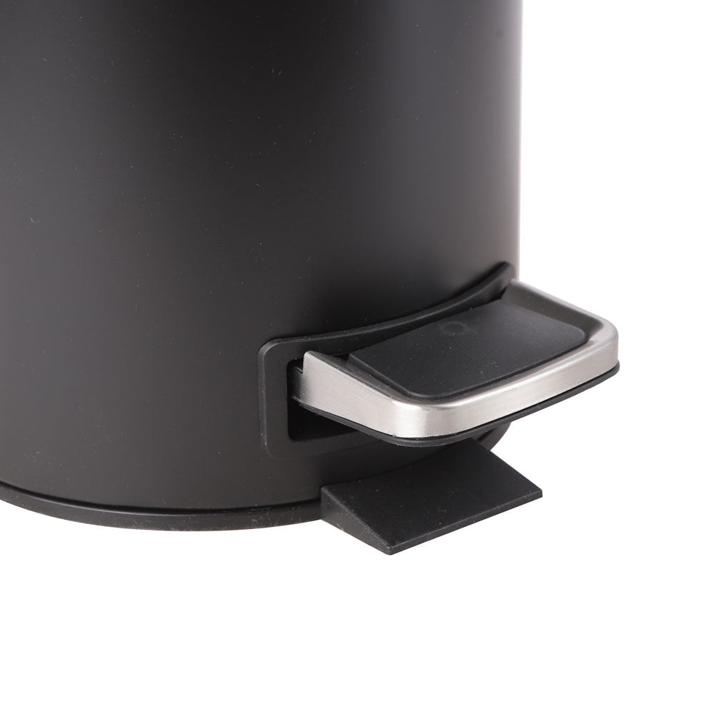 باسكت مهملات استانلس HOMFEL بدواسة 3 لتر مستديرة موديل 002-100286