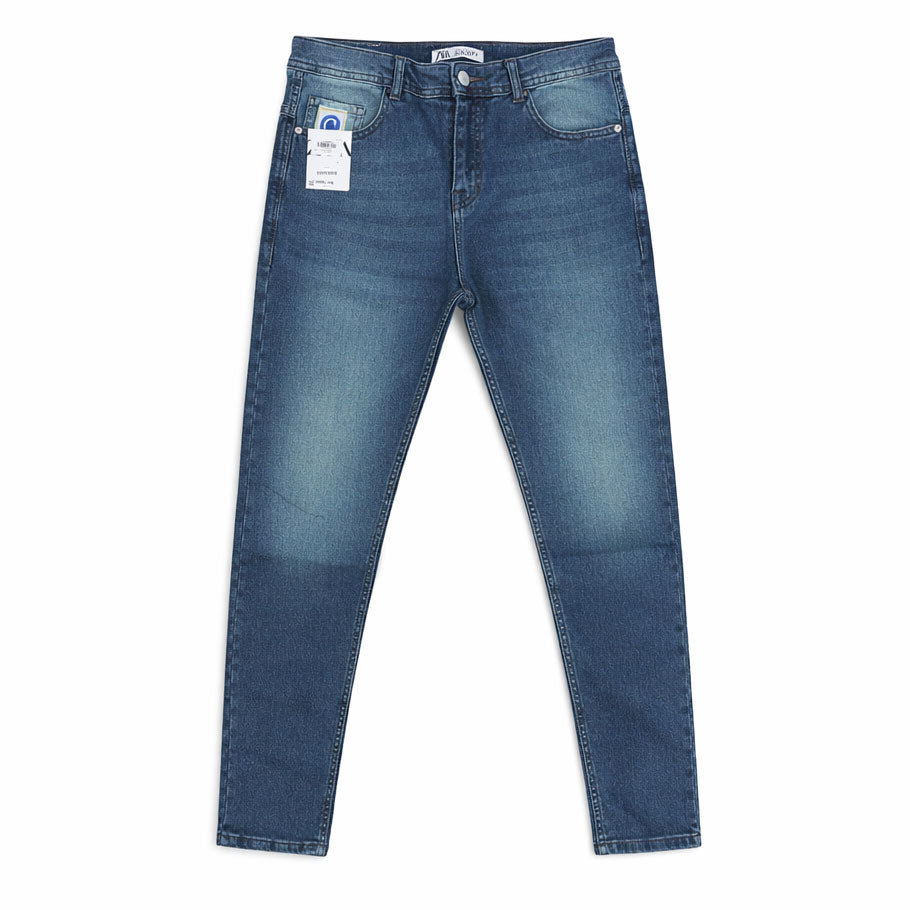 بنطلون رجالي جينز ZARA بيزيك سادة 
