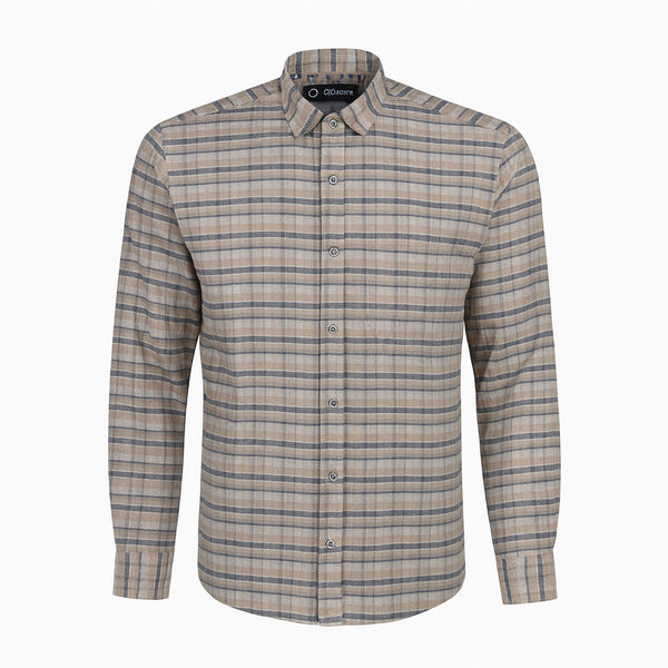 قميص رجالي شتوي صوف توب مان كاروة موديل 5173