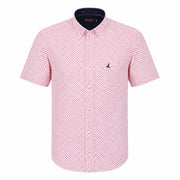 قميص رجالي صيفي قطن JO WEAR نص كم مشجر