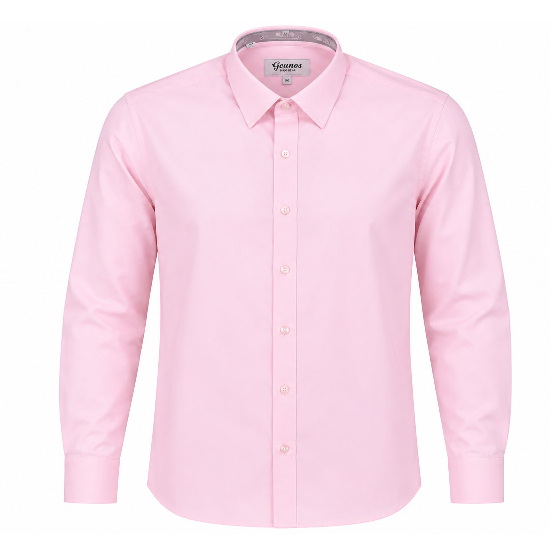 قميص رجالي كلاسيك SLIM FIT قطن صيفي جينيس كم سادة موديل S81