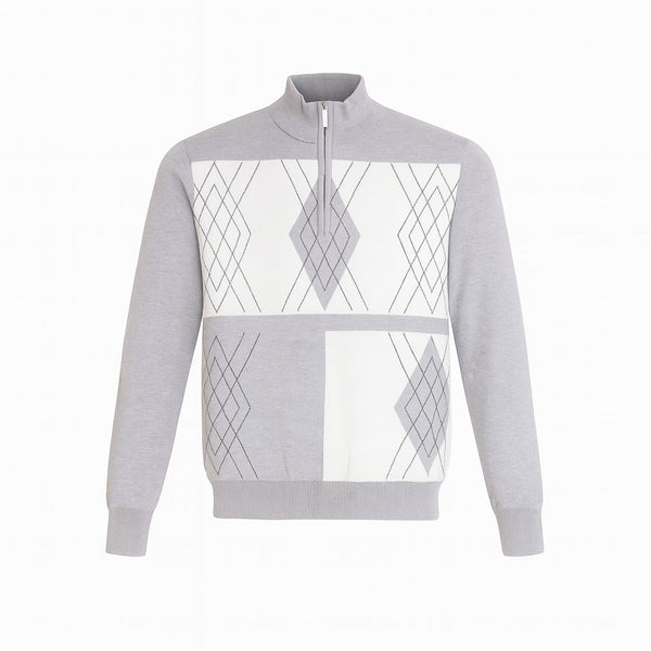 بلوفر رجالي شتوي عجينة الفجر نص سوستة موديل Y06