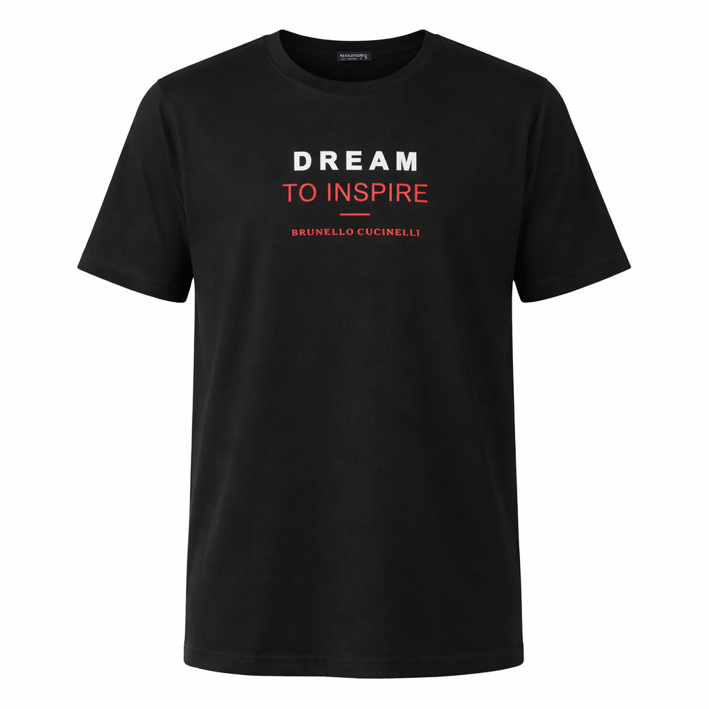 تيشيرت رجالي صيفي قطن ماس وير حوض نص كم مطبوع DREAM 