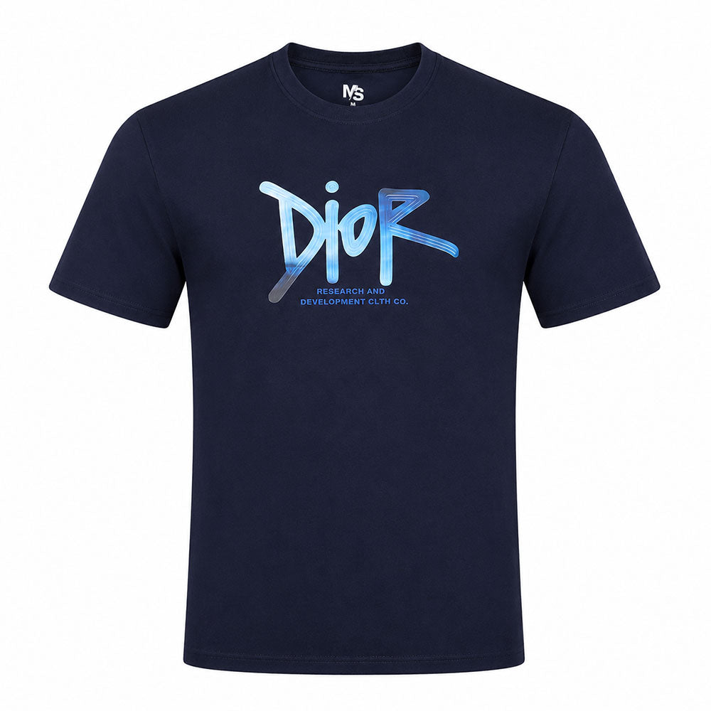 تيشيرت رجالي صيفي قطن ام اس DIOR راوند نص كم موديل 5950