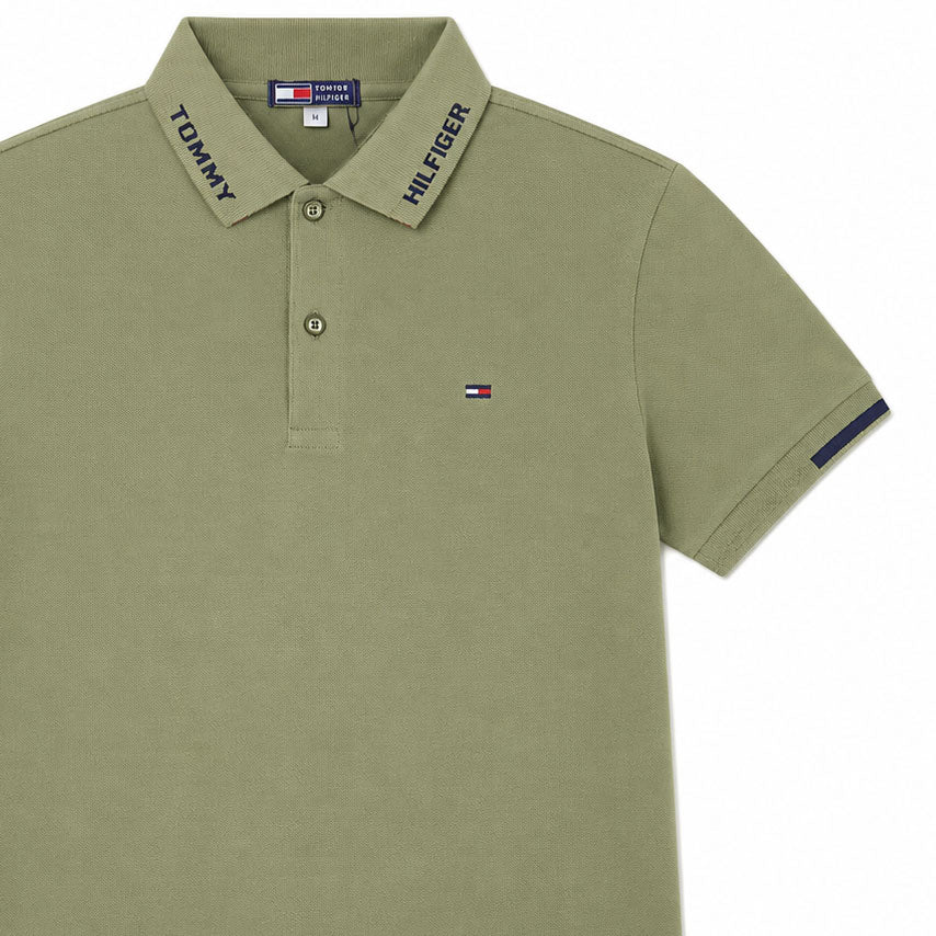 تيشيرت رجالي صيفي بولو TOMMY HILFIGER ياقة نص كم