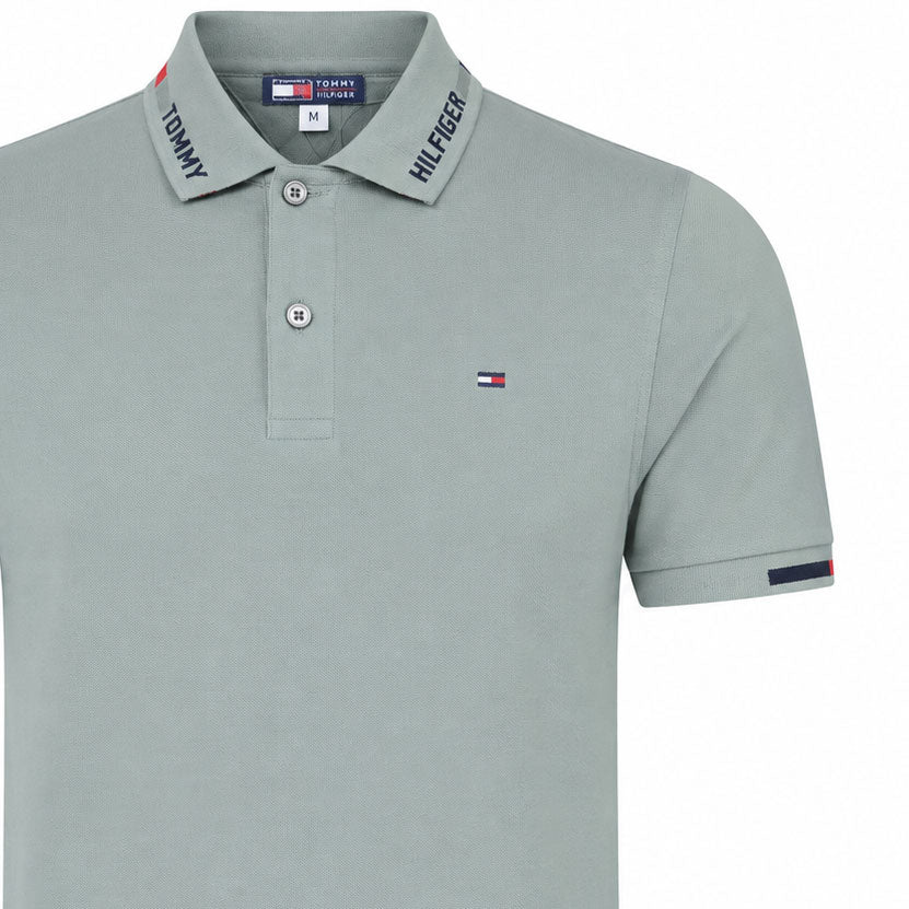 تيشيرت رجالي صيفي بولو TOMMY HILFIGER ياقة نص كم