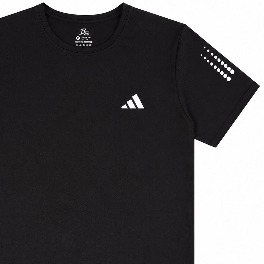 تيشيرت رجالي رياضي صيفي روزنا التيسير ADIDAS راوند نص كم مقاس خاص