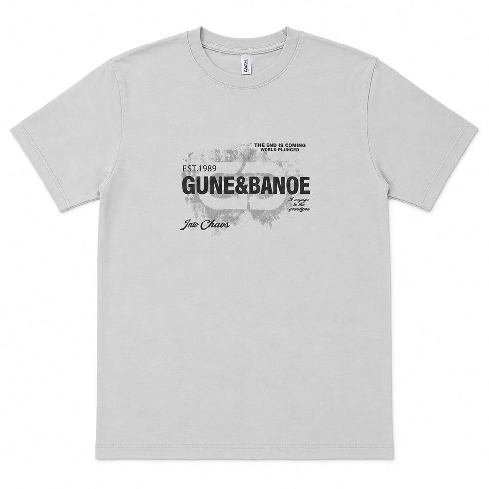 تيشيرت رجالي صيفي قطن سبورتي نص كم موديل GUNE 8 ANOE مطبوع