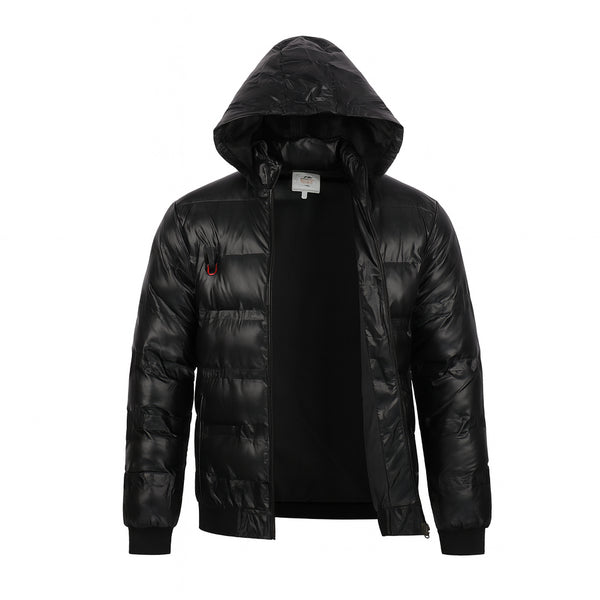 Men's winter leather jacket, Peace Fashion, model 2024124