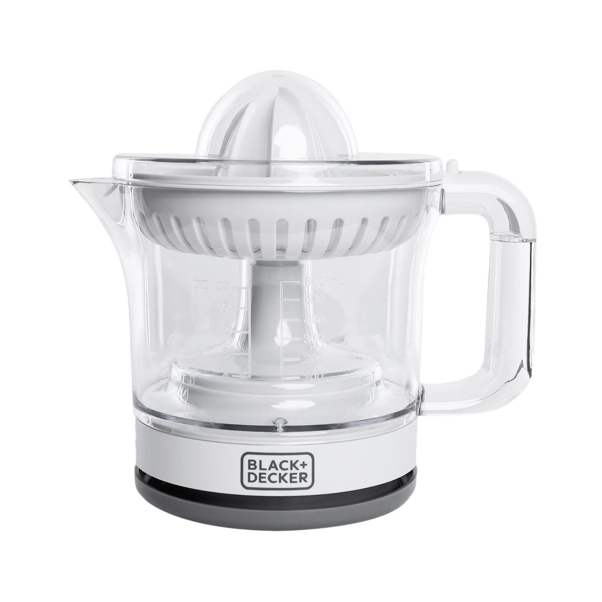 عصارة موالح وحمضيات وعاء شفاف 600 مللي BLACK+DECKER موديل CJ675-B5 