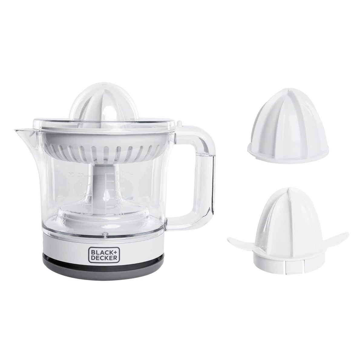 عصارة موالح وحمضيات وعاء شفاف 600 مللي BLACK+DECKER موديل CJ675-B5 