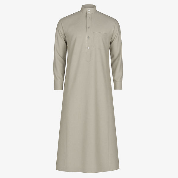 Ajawid Al-Ashry Men's Embossed Moon Jalabiya