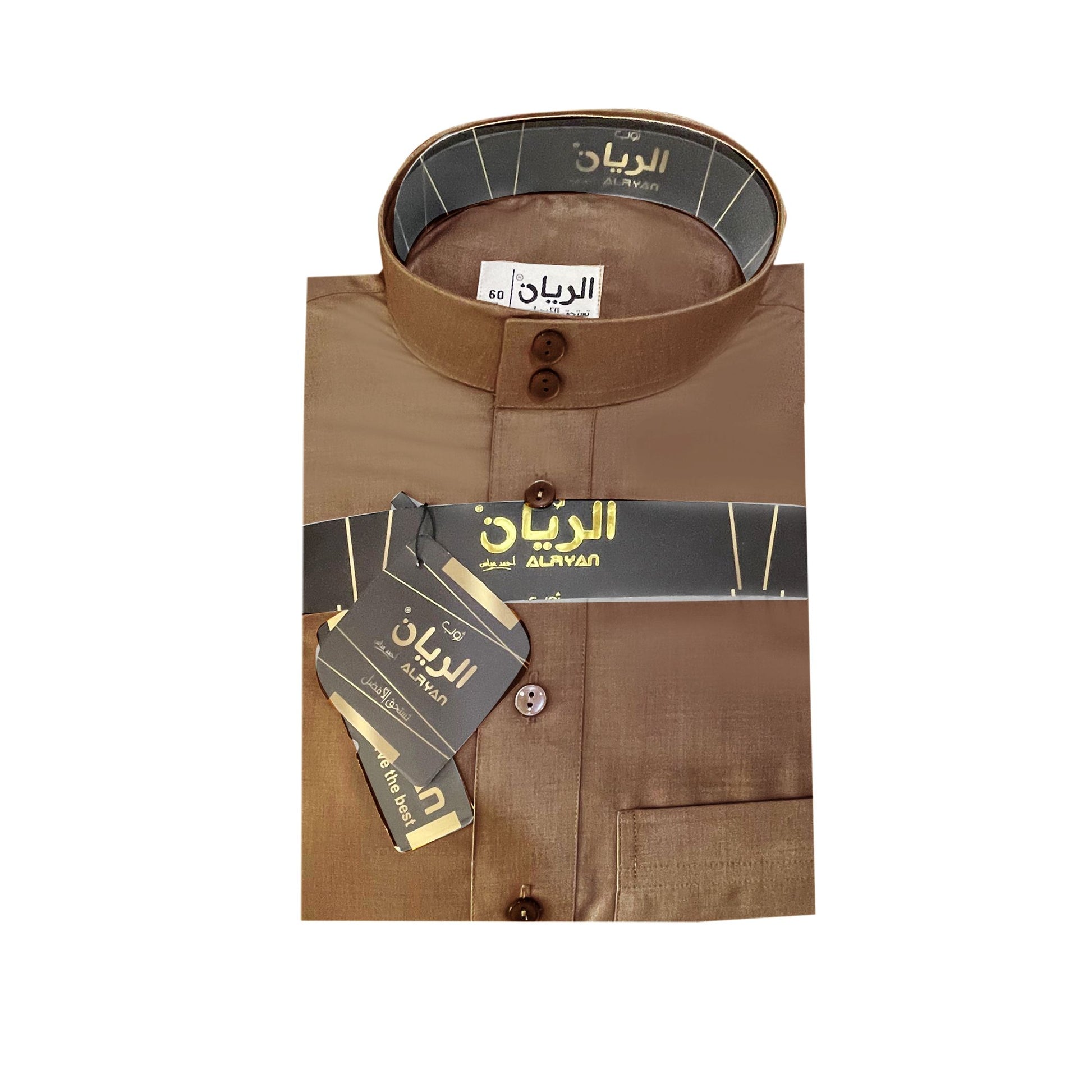 جلابية رجالي جولد سادة كم 