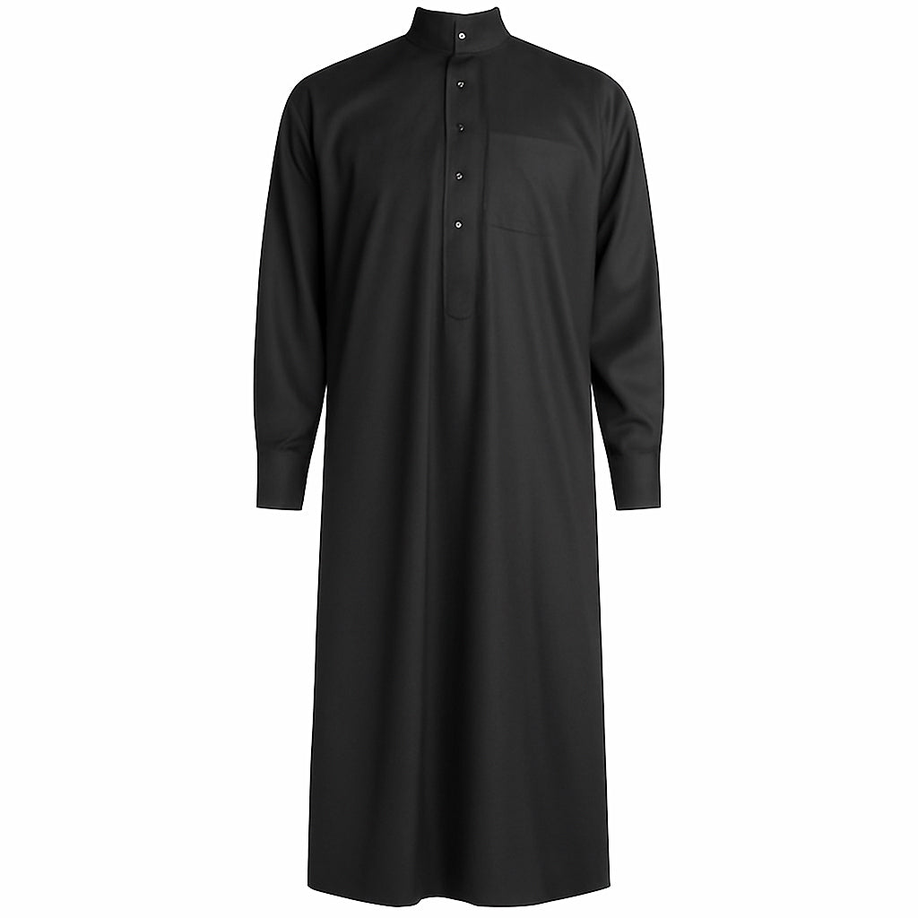 جلابية اجاويد  رجالي شتوي روعة سادة 