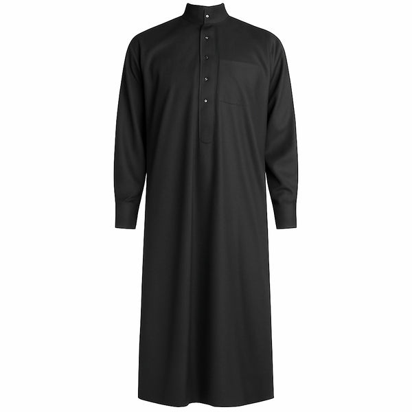 Ajawid men's winter jalabiya, plain and wonderful
