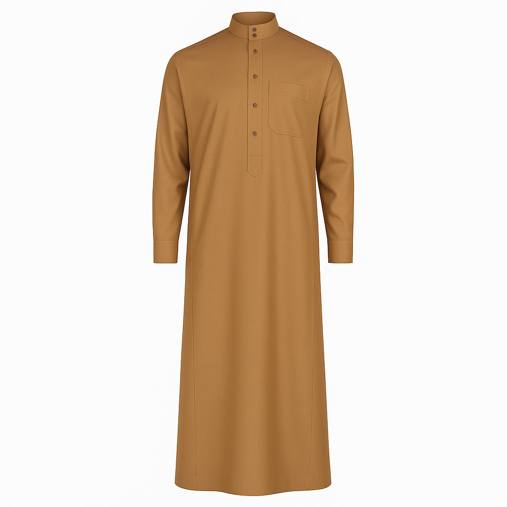 جلابية اجاويد  رجالي شتوي روعة سادة 