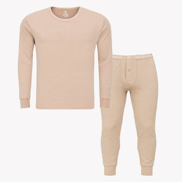 طقم كم وكالسون رجالي سليم شتوي 166  - الشافعي