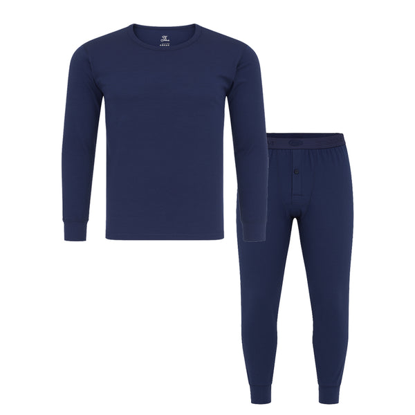 طقم كم وكالسون رجالي شتوي سليم موديل 102L