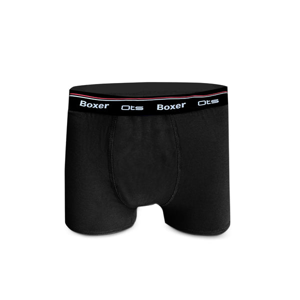 Men's plain long boxer shorts 10