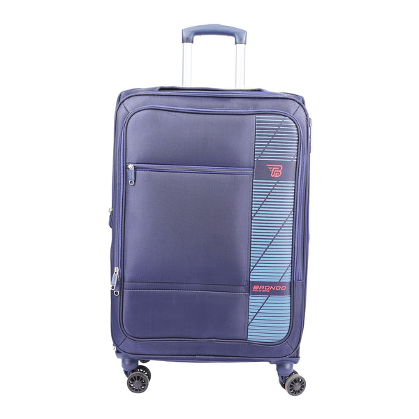 BRONCO Fabric Trolley Travel Bag Small Size 60*45 - Navy