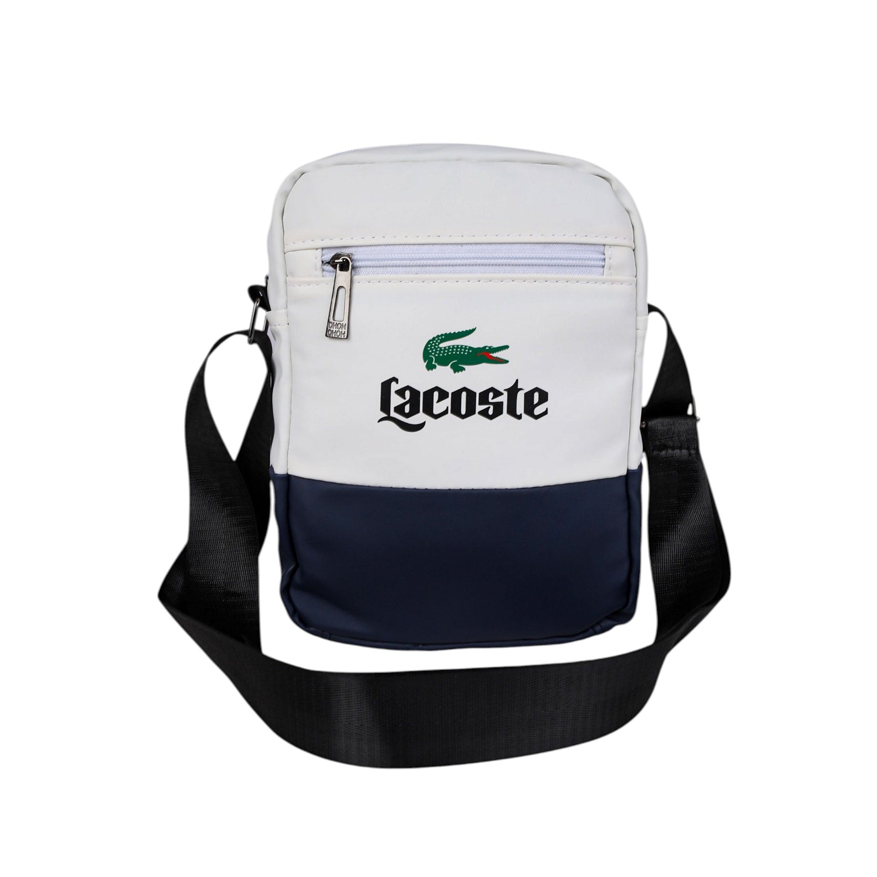 شنطة كروس جلد LACOSTE ووتر بروف 3 سوستة موديل 46 