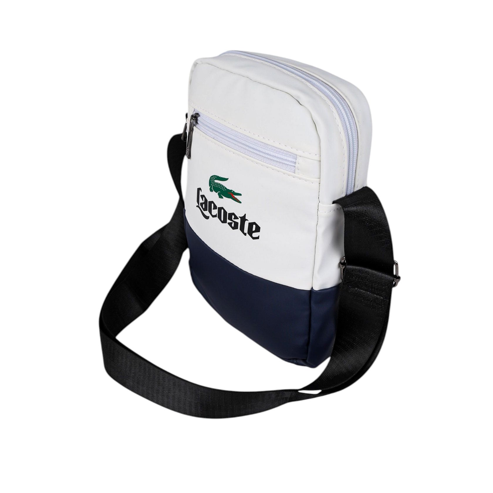 شنطة كروس جلد LACOSTE ووتر بروف 3 سوستة موديل 46 