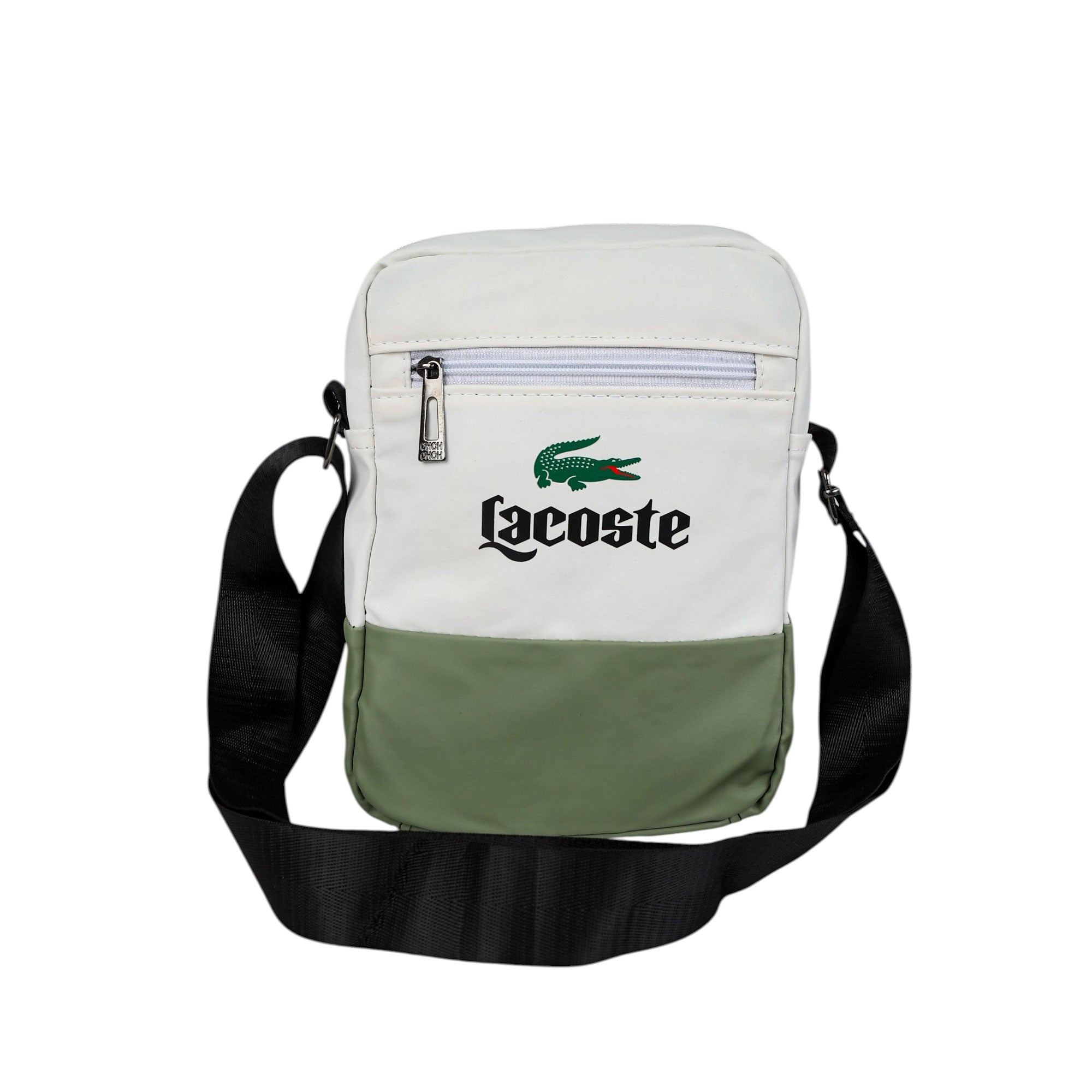 شنطة كروس جلد LACOSTE ووتر بروف 3 سوستة موديل 46 