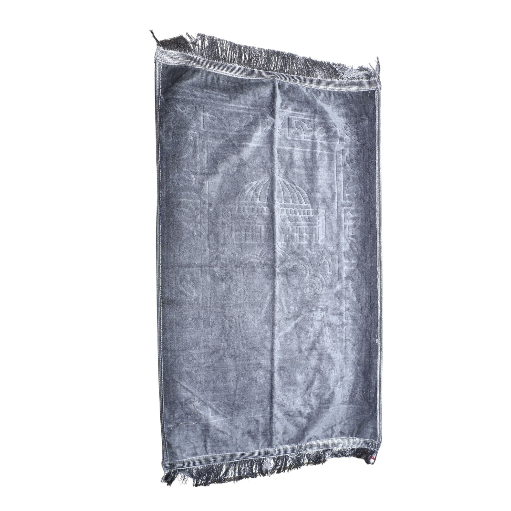 Al-Safa and Al-Marwah Velvet Prayer Rug - Al-Tabbakh