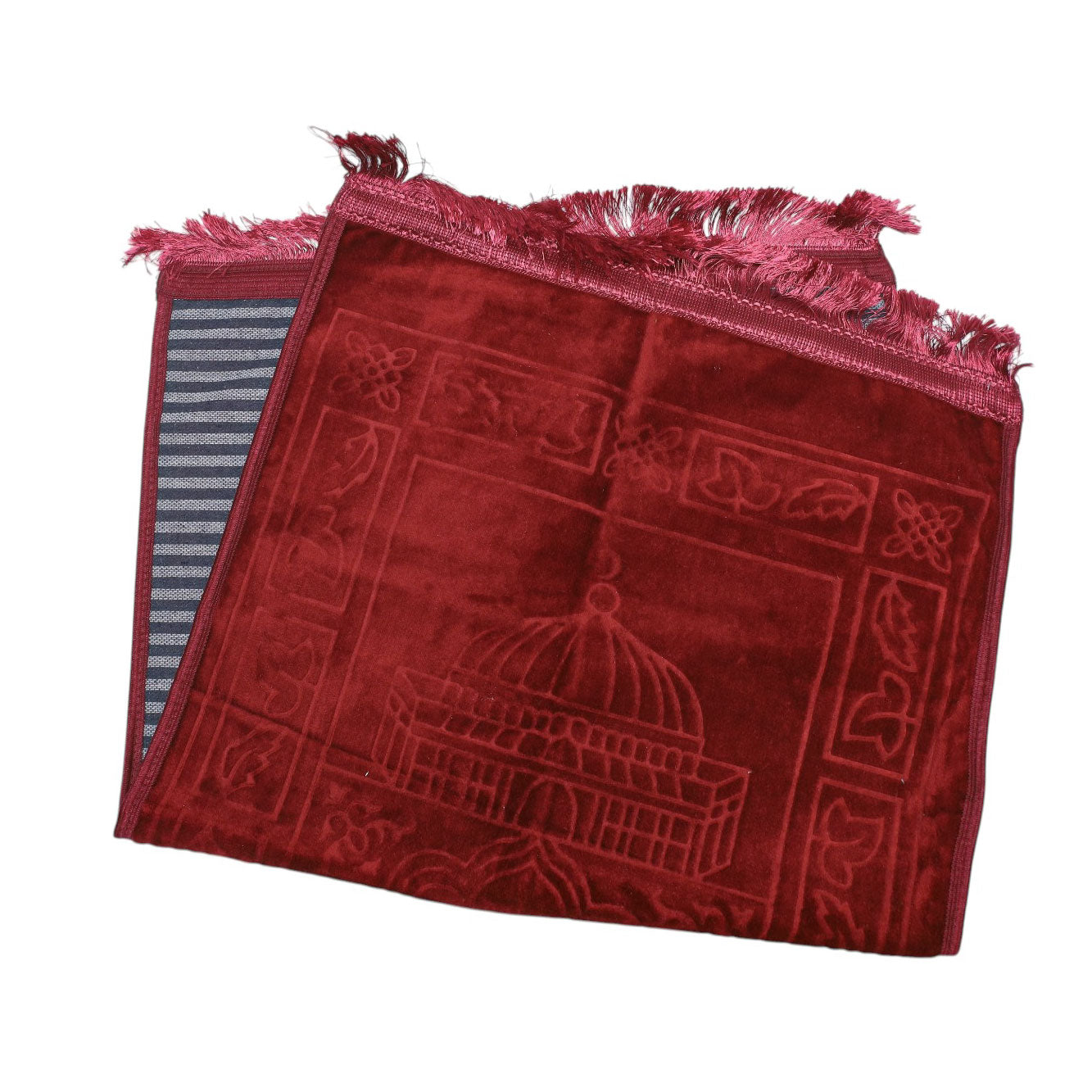 Al-Safa and Al-Marwah Velvet Prayer Rug - Al-Tabbakh
