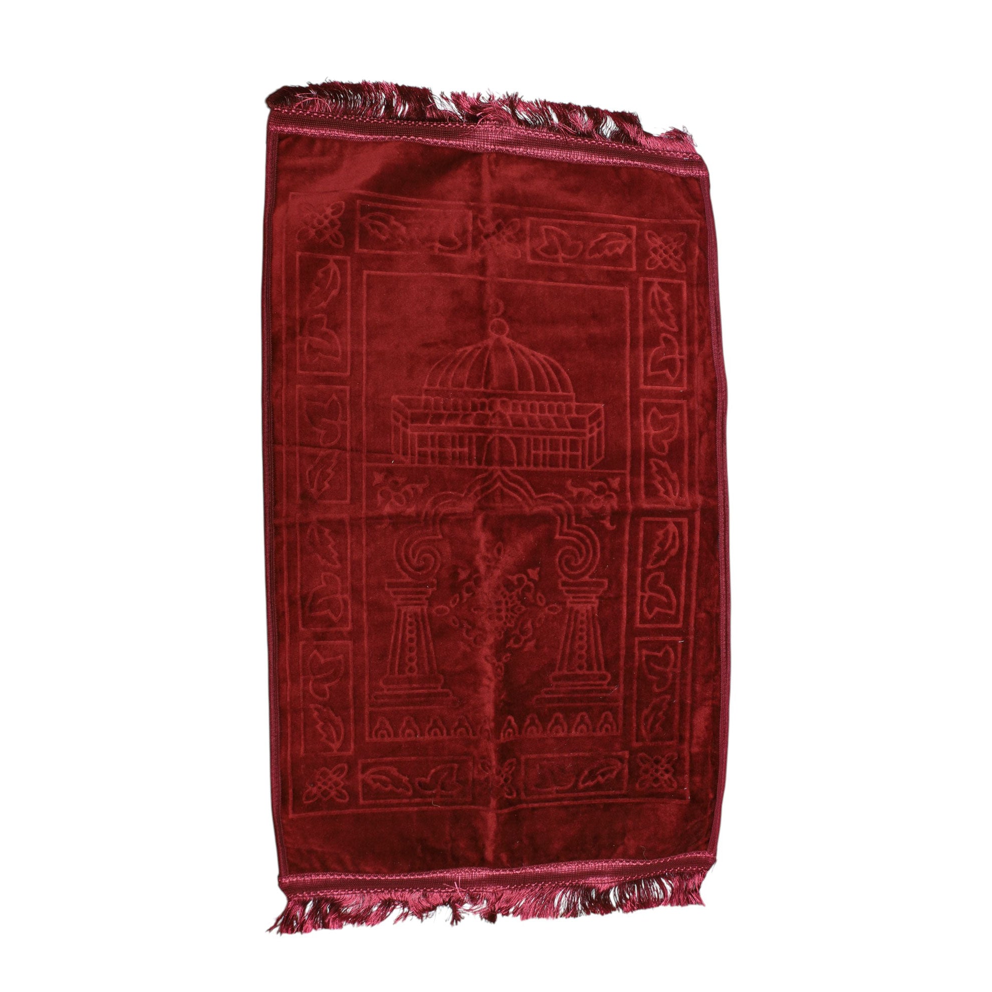 Al-Safa and Al-Marwah Velvet Prayer Rug - Al-Tabbakh