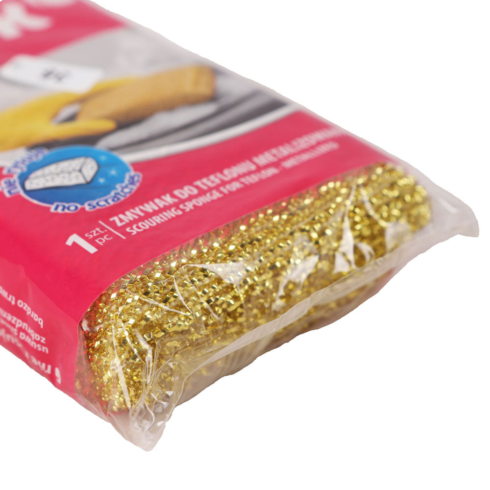 Silver Teflon Metal Dish Sponge
