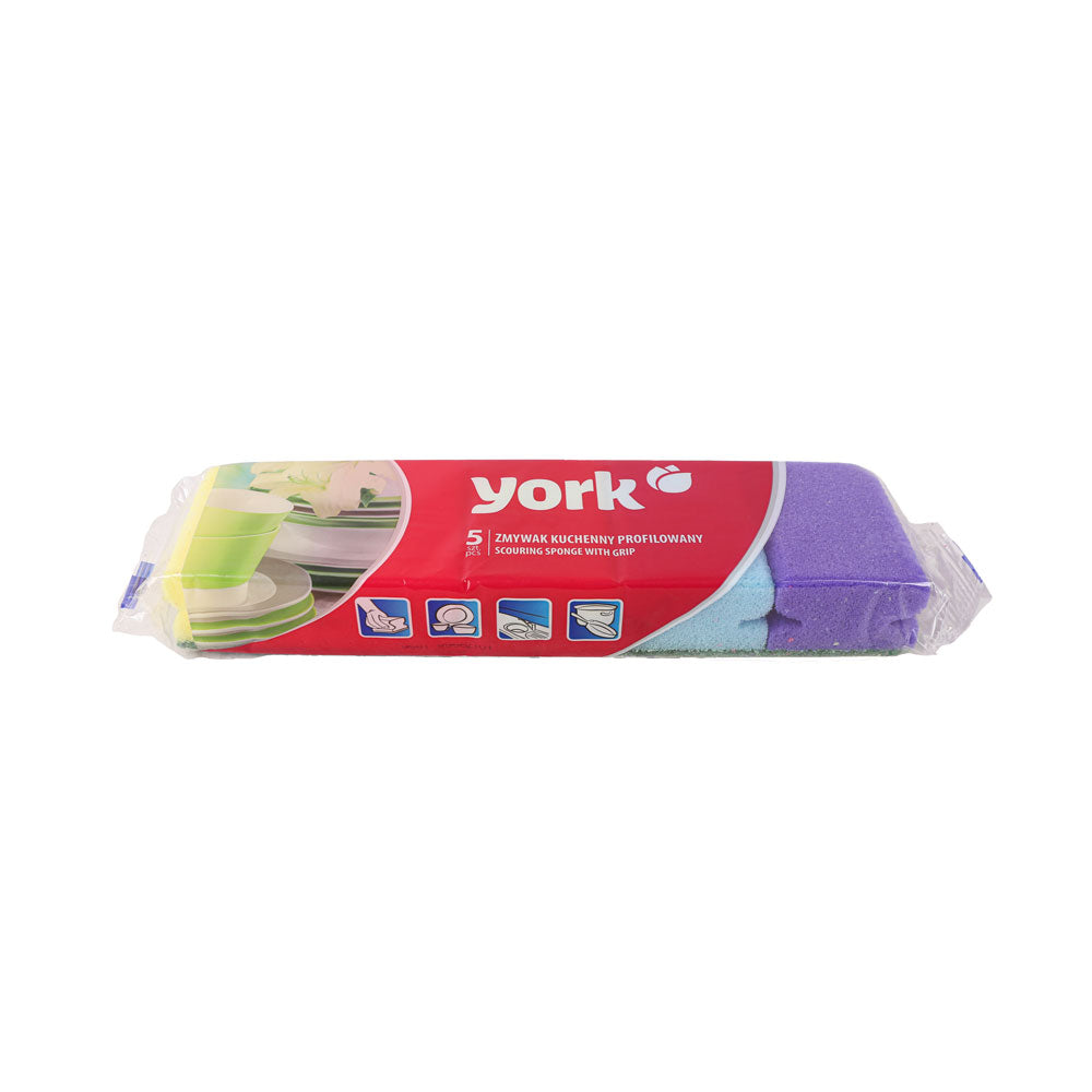 5-piece cleaning sponge, multiple colors