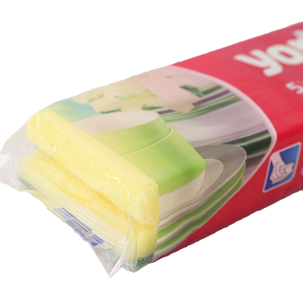 5-piece cleaning sponge, multiple colors
