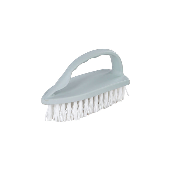 Iron-shaped tile cleaning brush